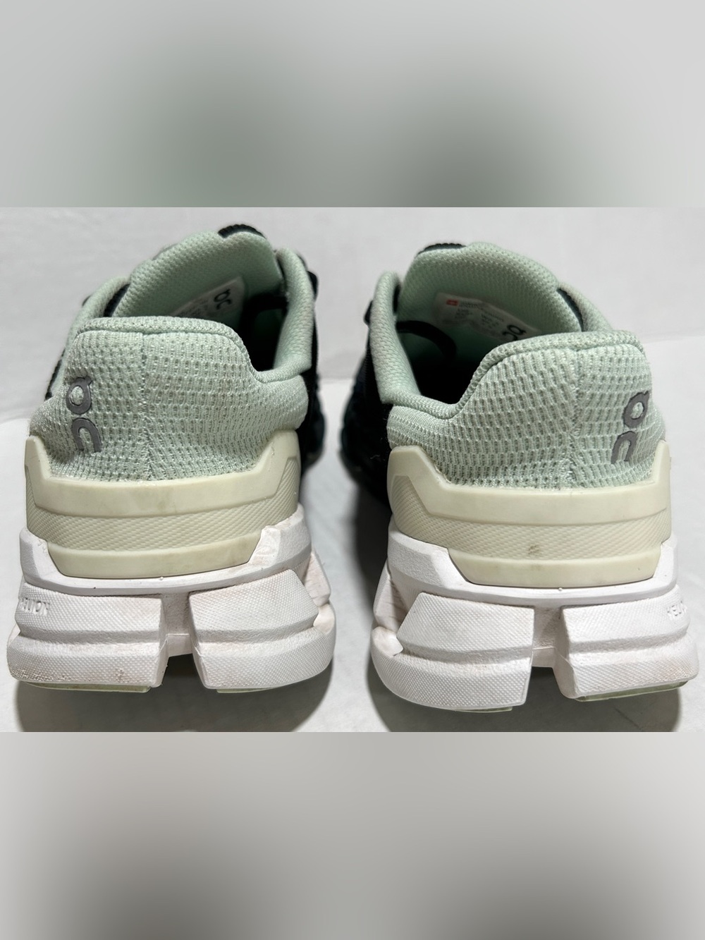 On Running Women's Black Mint Performance Sneakers - Picture 9 of 11
